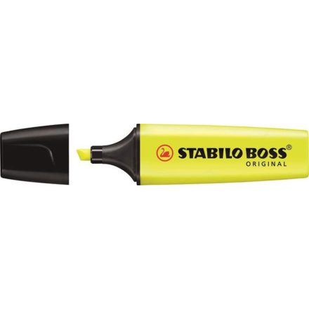 Szövegkiemelő 2-5mm, vágott hegyű, STABILO Boss original sárga