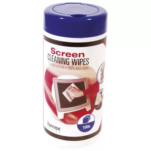 Monitor tisztító kendő Fornax 100 db/doboz,