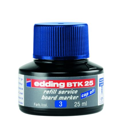 Tinta utántöltő táblamarkerhez 25ml, Edding BTK25 kék