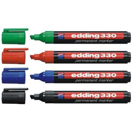 Permanent marker 1-5mm vágott EDDING 330 piros 