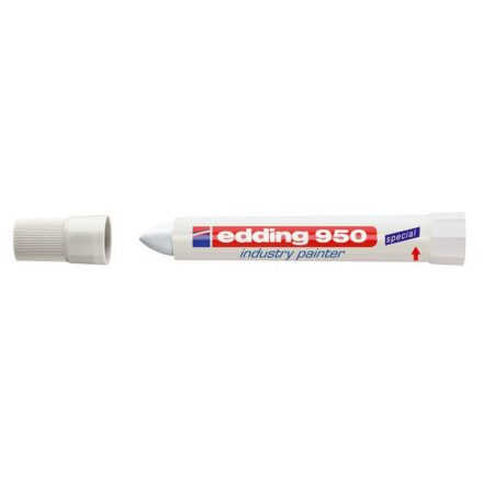 Permanent jelölő marker 10mm kúpos EDDING 950 fehér 