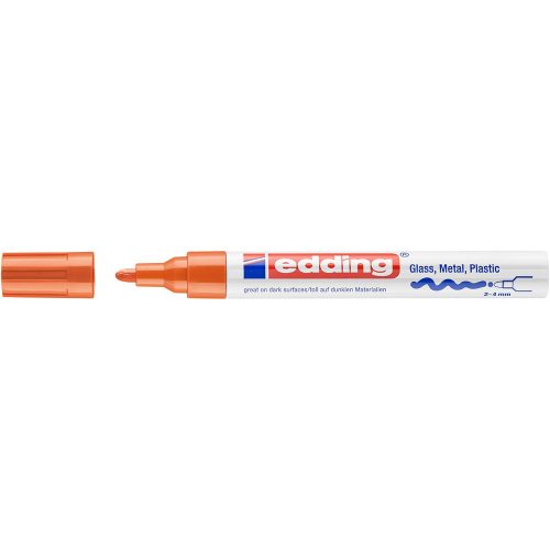 Lakkmarker 2-4mm, kerek Edding 750 narancs
