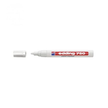 Lakkmarker 2-4mm, kerek Edding 750 fehér