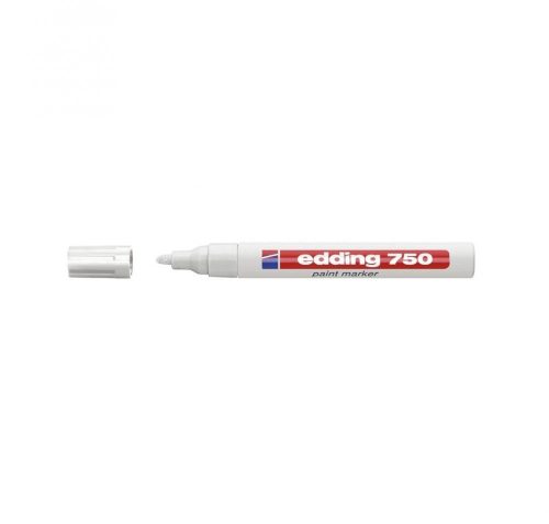 Lakkmarker 2-4mm, kerek Edding 750 fehér