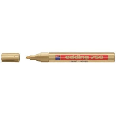 Lakkmarker 2-4mm, kerek Edding 750 arany