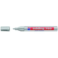 Lakkmarker 2-4mm, kerek Edding 750 ezüst