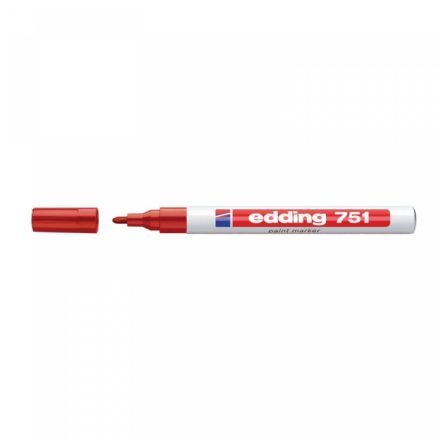 Lakkmarker 1-2mm, kerek Edding 751 piros