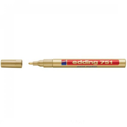 Lakkmarker 1-2mm, kerek Edding 751 arany