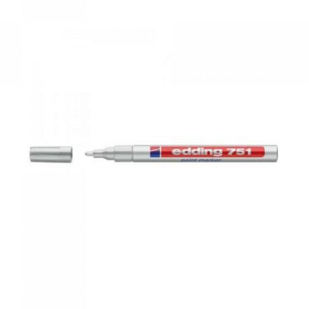 Lakkmarker 1-2mm, kerek Edding 751 ezüst