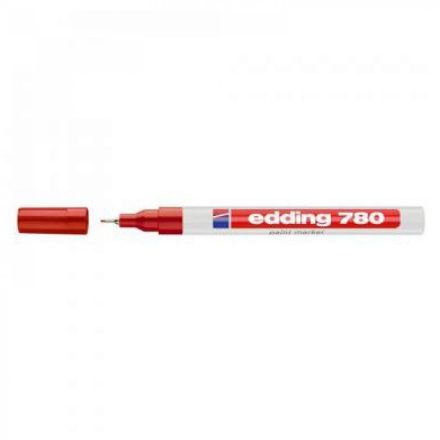 Lakkmarker 0,8mm, kerek Edding 780 piros