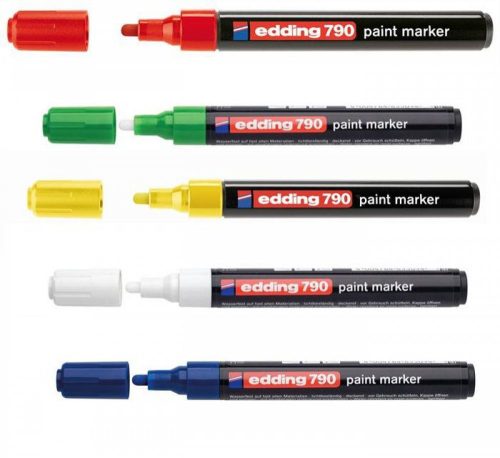 Lakkmarker 2-3mm, kerek Edding 790 fehér