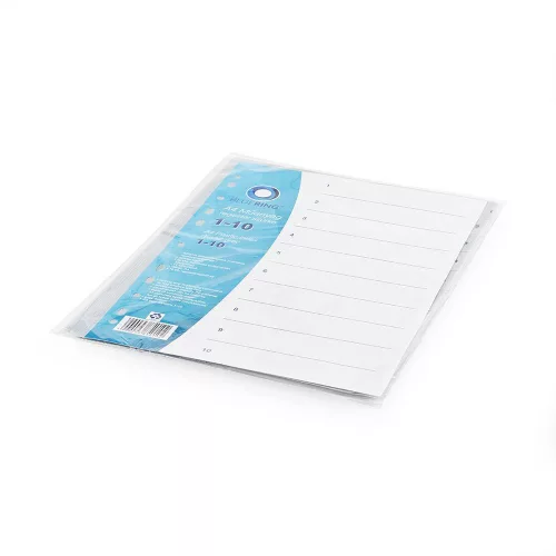 Regiszter műanyag 1-10 Bluering® szürke