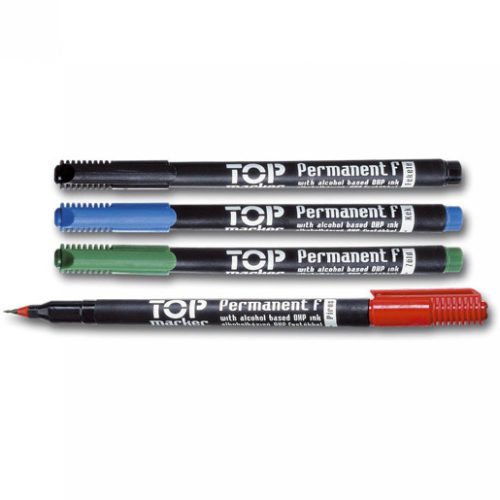 Alkoholos marker készlet, F, OHP Ico, 4 klf.szín