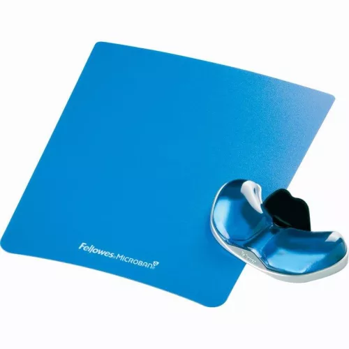 Tenyértámasz Fellowes® Health-V™ Crystal, kék