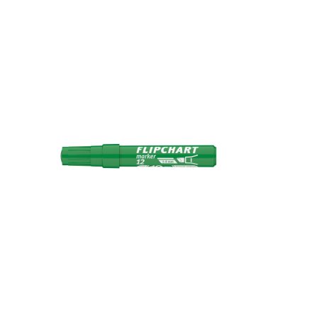 Flipchart marker vízbázisú 1-4mm, vágott Artip 12 zöld