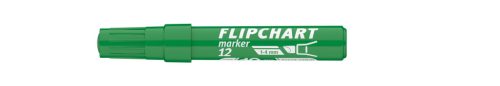 Flipchart marker vízbázisú 1-4mm, vágott Artip 12 zöld