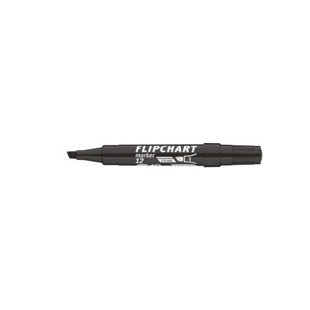 Flipchart marker vízbázisú 1-4mm, vágott Artip 12 fekete