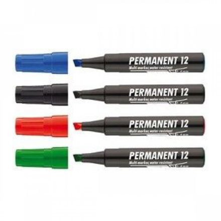 Alkoholos marker 1-4mm, vágott Ico 12 piros