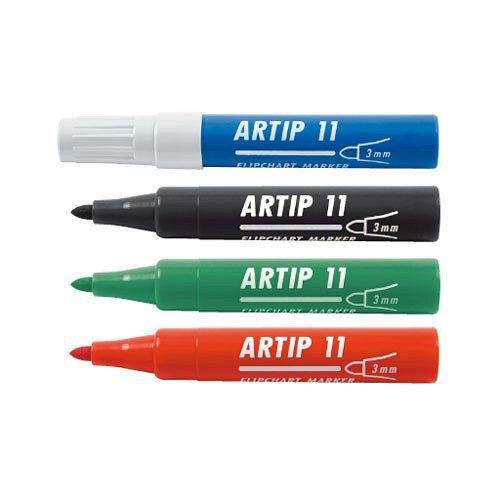 Flipchart marker vízbázisú 3mm, kerek Artip 11 kék
