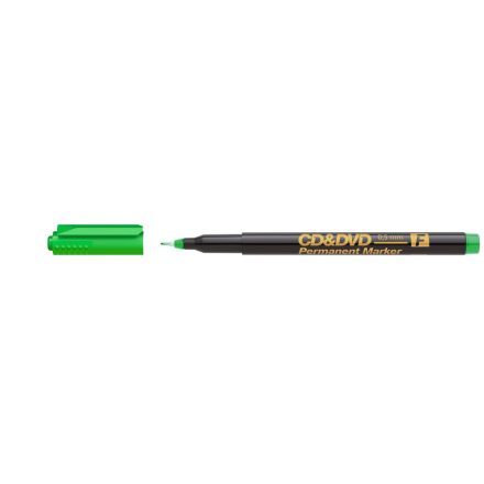Alkoholos marker 0,5mm, CD/DVD F Ico, zöld