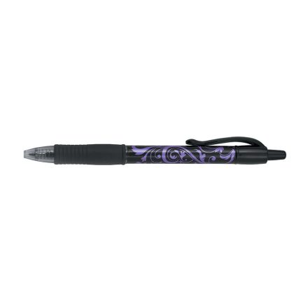 Zseléstoll 0,7mm, nyomógombos Pilot G-2 Victoria medium tip, írásszín lila