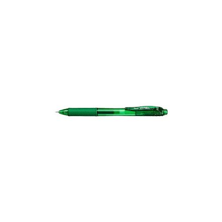 Rollertoll zselés 0,25mm, tűhegyű BLN105-DX, Pentel EnerGelX, írásszín zöld