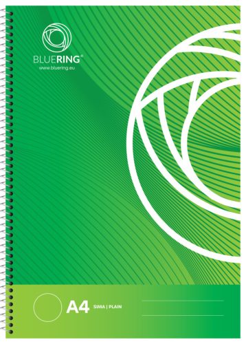 Spirálfüzet A4, 70lap, Bluering® sima