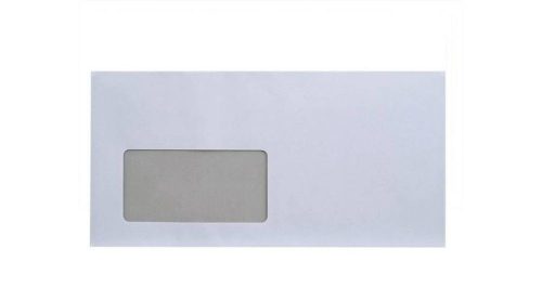 Boríték LC6/5 enyvezett bélésnyomott bal ablakos 35x90mm 114x229mm B20A20 külső záródású Bluering® fehér