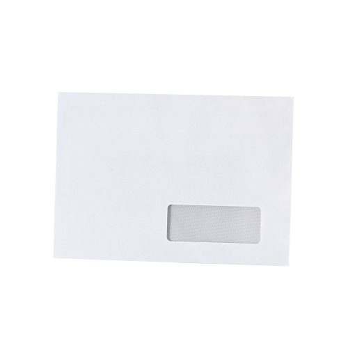 Boríték LC6/5 enyvezett bélésnyomott jobb ablakos 35x90mm 114x229mm J28A20 Bluering® fehér