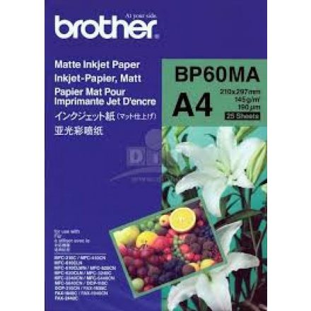 Brother BP60MA matt tintasugaras papír (A4, 25 lap, 145g)