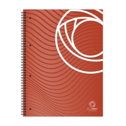   Spirálfüzet A4, 80lap, perforált lyukasztott Bluering® kockás