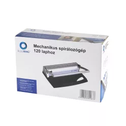   Spirálozógép, műanyag spirálkötéshez, 120lap lyukasztás 8lap Bluering® COMBINDER 120