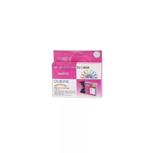 Brother CB17/77/450/1280XL tintapatron magenta ORINK