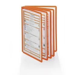   Bemutatótábla panel, A4, 5 db/csomag, Durable Sherpa narancs