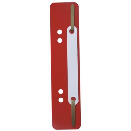 Gyorsfűző szerkezet, lefűzőlapocska, PP Durable 25 db/csomag, piros