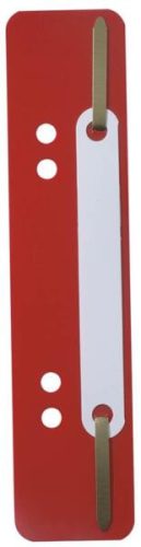 Gyorsfűző szerkezet, lefűzőlapocska, PP Durable 25 db/csomag, piros
