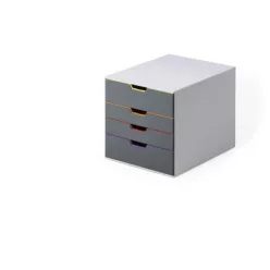Fiókos irattároló, 4 fiókkal, Durable Varicolor® 4
