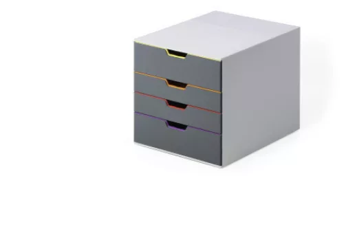 Fiókos irattároló, 4 fiókkal, Durable Varicolor® 4