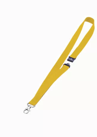 Textil szalag Durable karabinerrel, 10 db/csomag, sárga