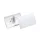 Névkitűző 90x54mm, kombi klippel, 25 db/csomag, Durable Click Fold áttetsző