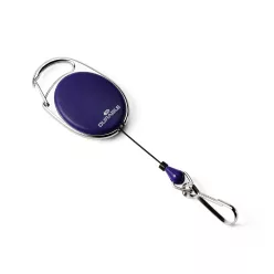   Névjegykártyatartó kihúzható karabineres, Durable with Snap Hook sötétkék