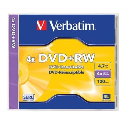 VERBATIM DVD-RW 4,7GB 4X NORMÁL TOK