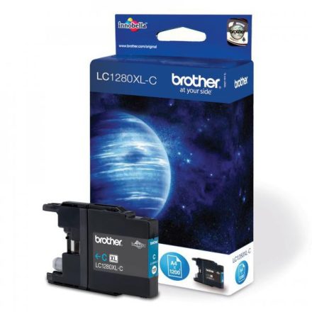 Brother LC12/LC1240/LC1280XL tintapatron cyan ECO
