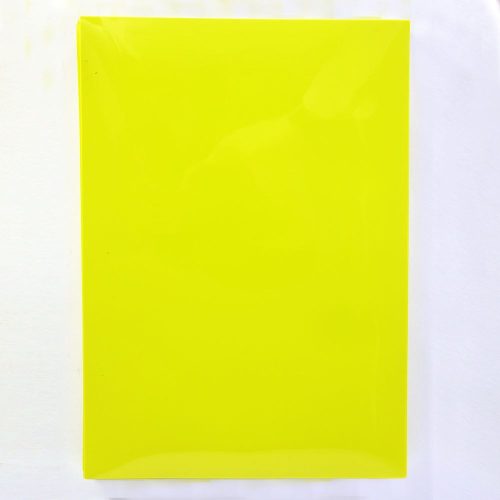 Előlap, A4, 200 micron 100 db/csomag, Bluering® áttetsző sárga