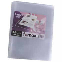   Genotherm 'L' A4, 100 micron víztiszta, felül-oldalt nyitható, 50 db/csomag, Fornax