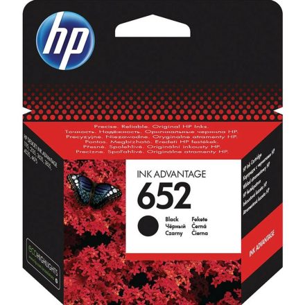HP 652/F6V25AE TINTAPATRON BLACK EREDETI