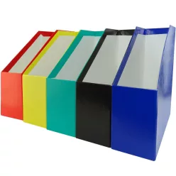 Iratpapucs 9cm, karton, lakkozott Bluering® fekete