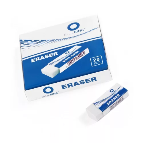 Radír 20-as fehér szögletes papír tokban Bluering®