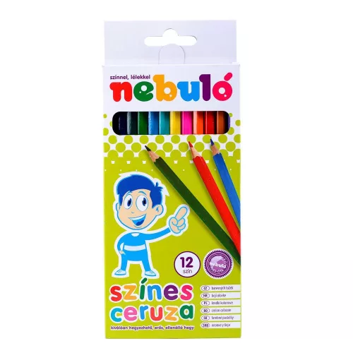 Színes ceruza készlet, Nebulo 12 klf. szín