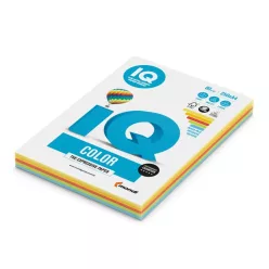   Másolópapír, színes, A4, 80g. vegyes színek IQ 4x25ív/csomag, intenzív mix, 4 féle szín